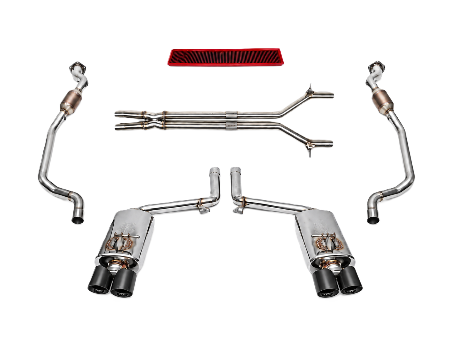 Fabspeed Exhaust Performance Package, Satin Black WITHOUT ECU Upgrade. Porsche 970 Panamera GTS (2010-2016) - 97011191302, 97011191303, 97011191304, 97011191305, 97011191103, 97011191104, 97011191105, 97011191203, 97011191204, 97011191205 - FS.POR.970GTS.XP, FB582/20, FS.POR.970GTS.MAXB